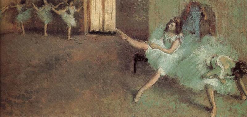 Edgar Degas Before the performance